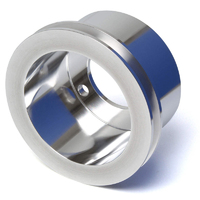 Proflow Billet Pulley, V-Belt Crankshaft For Ford SB, For Ford Windsor 3 Bolt 1-Groove, With Removeable Balancer Spigot, Anodised Aluminium