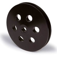 Proflow Pulley, V-Belt Power Steering Early GM -Groove, Black Aluminium