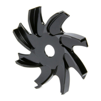 Proflow Alternator Fan Universal ,GM or For Ford Black Aluminium