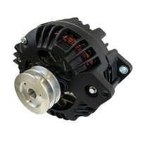 Proflow Alternator, Power Spark External Regulator, 100 Amp, Black Powder coat, For Chrysler, For Dodge, For Plymouth, Aluminium 2-groove pulley, Each