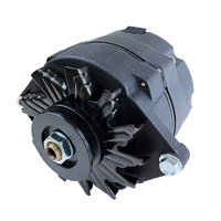 Proflow Alternator Power Spark, 140 Amp 1-Wire, Internal Regulator, Black Wrinkle, V-Belt, Chev, For Holden, Commodore, Torana, Each 