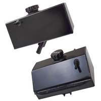 Proflow Coolant Overflow Expansion Tank, For Ford Mustang 2015-2018, Recirculating, Fabricated Aluminium, Black Anodised