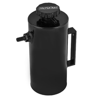 Proflow Radiator Overflow Tank, Universal, Aluminium, 2.5L, 120mm Diameter, 250mm Height, Black