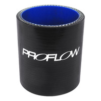 Proflow Hose Tubing Air intake, Silicone, Straight, 1.00in. Straight 3in. Length, Black