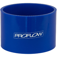 Proflow Hose Tubing Air intake, Silicone, Straight, 2.75'', Blue