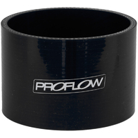 Proflow Hose Tubing Air intake, Silicone, Straight, 4.25'', Black