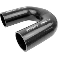 Proflow Hose Tubing Air intake, Silicone, Coupler, 2.00in. 180 Degree Elbow, Black