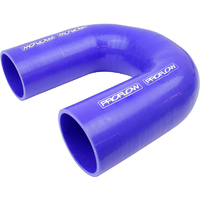 Proflow Hose Tubing Air intake, Silicone, Coupler, 2.50in. 180 Degree Elbow, Blue