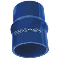 Proflow Hose Tubing Silicone Coupler Hump Style 2.25in. Straight 3in. Length, Blue