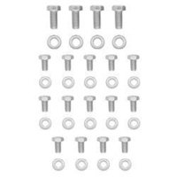 Proflow Oil Pan Bolt Kit Stainless Steel SB Ford 289, 302 351, Windsor & Cleveland, 24 Piece Set