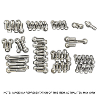 Proflow Engine Bolts, Stainless Steel, 12 point, Big Block For Chevrolet, Kit