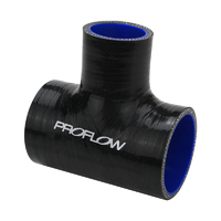 Proflow Hose Tubing, Silicone, T-Hose, 2.00'' x 1.50'' Side Leg, 102x45mm, Black