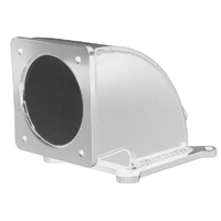 Proflow Throttle Body Intake Elbow 100mm Universal To 4150/4500 Square Bore Fabricated Neck, Natural