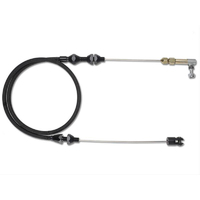 Proflow Throttle Cable, Braided Black Stainless Steel, 36 in. Long, Universal Kit