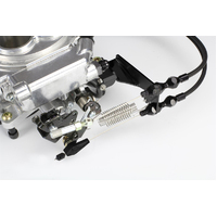 Proflow Throttle Cable Brackets, Throttle Body Mounting, Black Stainless Steel, Holley Sniper EFI Fuel Injection Style, Each