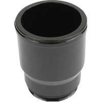 Proflow Inlet Fittings, Aluminium, 1.500 in. Hose to 1 3/16 in. Straight Cut Male, Black Anodised