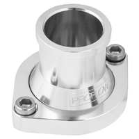 Proflow Water Neck, Billet Aluminium, Silver Anodised, Straight Up SB For Ford 302-351 Cleveland