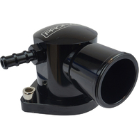 Proflow Water Neck, 90 Degree, Swivel, For Ford Barra 4.0L, EF-FG XR6, Billet Aluminium, Black Anodised