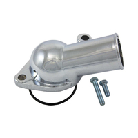 Proflow Aluminium Water Neck, For Chevrolet 20°  O'Ring Style Chrome