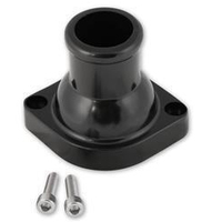 Proflow Water Neck, Thermostat Housing, Cast Aluminum, Black, Straight, Swivel, Chev For Holden, LS, Each