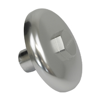 Proflow Oil Filter, Sandwich Block Off Plate, Aluminium For Ford 3/4 -16, Silver