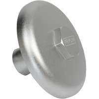Proflow Oil Filter, Sandwich Block Off Plate, Aluminium For Holden V8 13/16in. -16, Silver