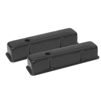 Proflow Valve Covers, Steel Black Tall, Chev Small Block, Pair
