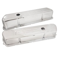 Valve Covers Steel, Tall, Chrome Holden Commodore, 253 Logo, Pair