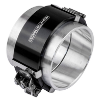 Proflow Tubing Coupler, Quick Release Clamp Assembly, Black Anodised, 2.50in., Each