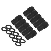 Wheel Nuts suit 15" 007 wheels Black 1/2' 1.00" long shank