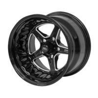 Street Pro ll Black 15x10' 3.5 Back Space, Machined to suit Commodore Bolt Circle 5 x 120mm , -51 Offset
