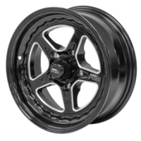 Street Pro ll V Convo Pro Wheel Black 15x6 in. For Holden Commodore Bolt Circle 5 x 120mm (+32) 4.75 in. Back Space